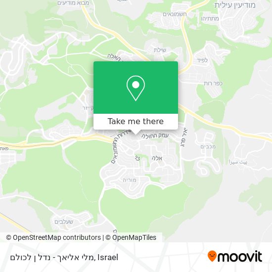 מלי אליאך - נדל ן לכולם map