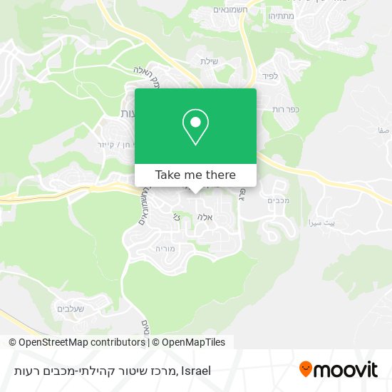 מרכז שיטור קהילתי-מכבים רעות map