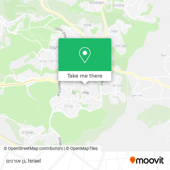 גן אורנים map