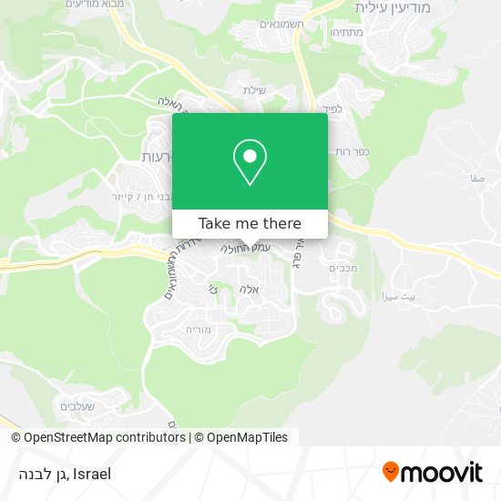 גן לבנה map