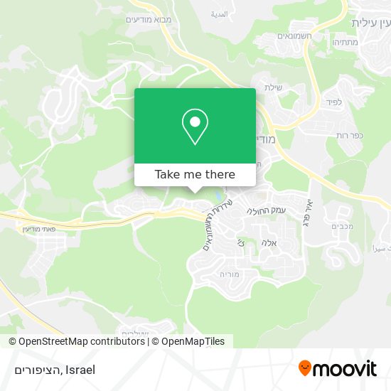 הציפורים map