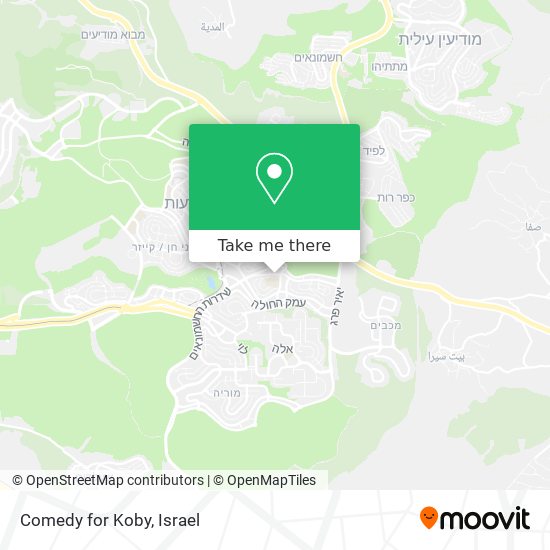 Comedy for Koby map