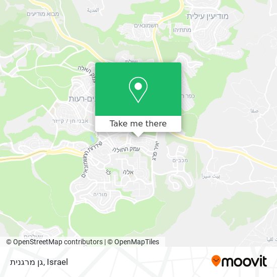 גן מרגנית map