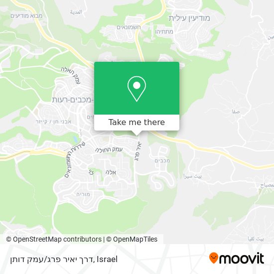 Карта דרך יאיר פרג/עמק דותן