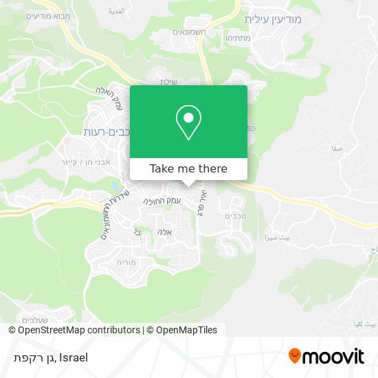 גן רקפת map