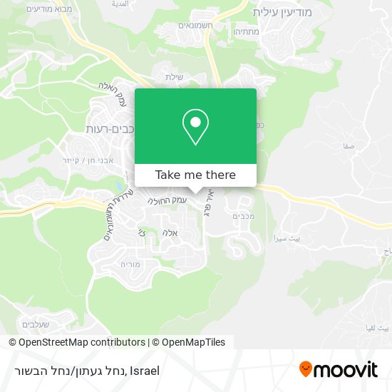 נחל געתון/נחל הבשור map