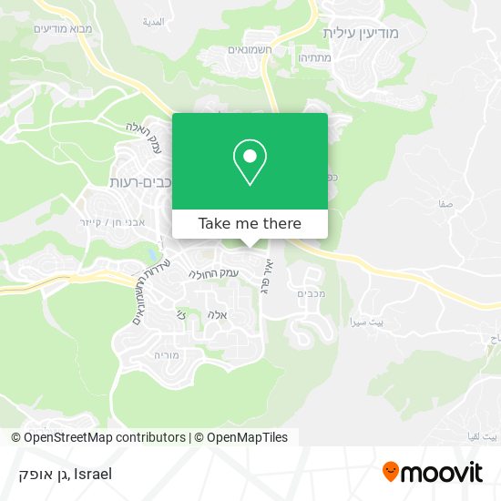 גן אופק map