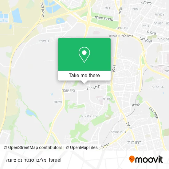 Карта מליבו סנטר נס ציונה