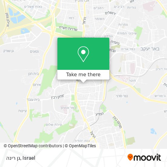 גן רינה map