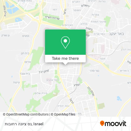 נס ציונה רחובות map