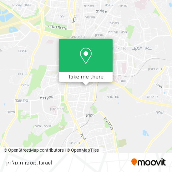מספרת גולדין map