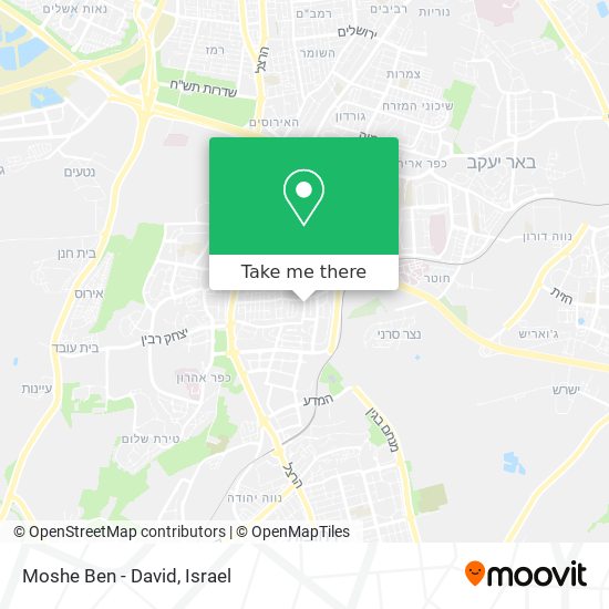 Карта Moshe Ben - David