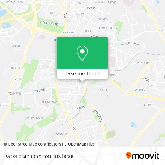 סביונצר-מרכז חוגים ופנאי map