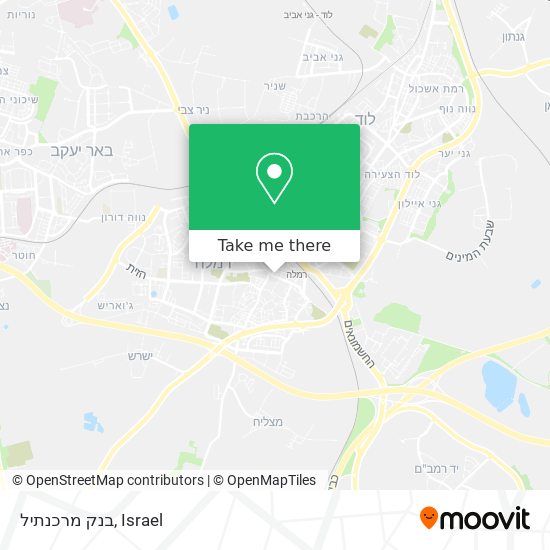 בנק מרכנתיל map