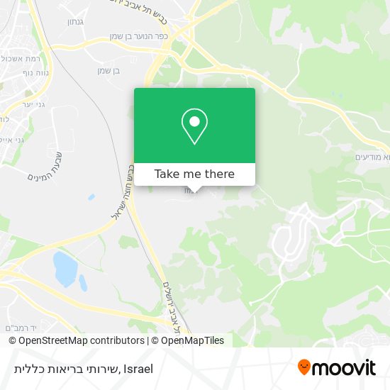 שירותי בריאות כללית map