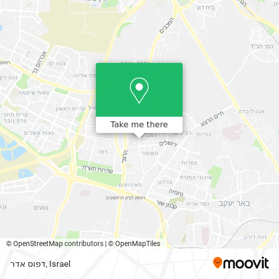 Карта דפוס אדר