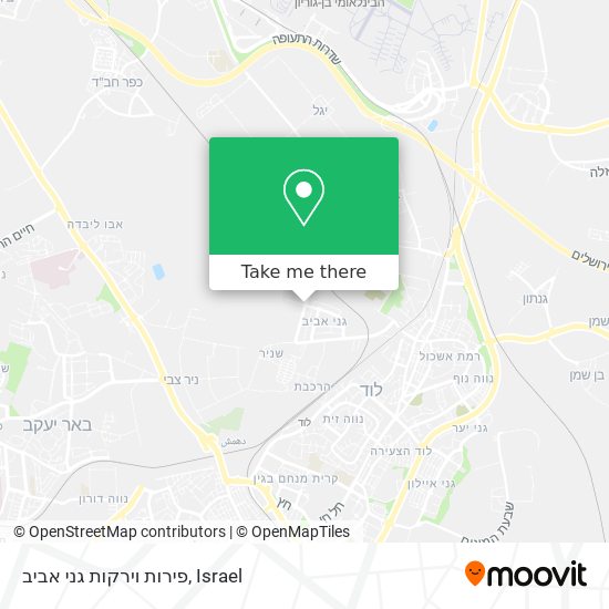 פירות וירקות גני אביב map