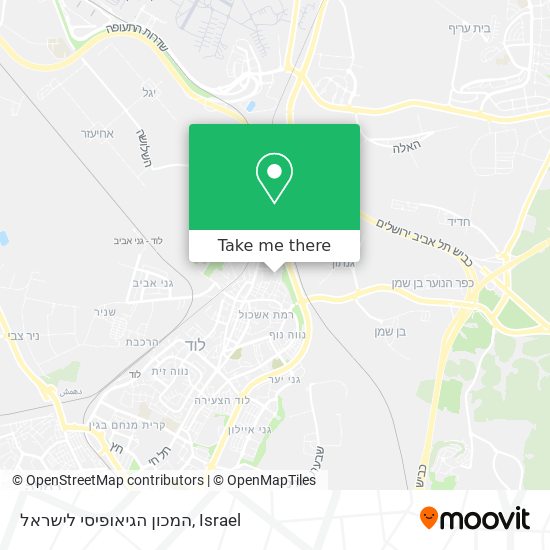 המכון הגיאופיסי לישראל map