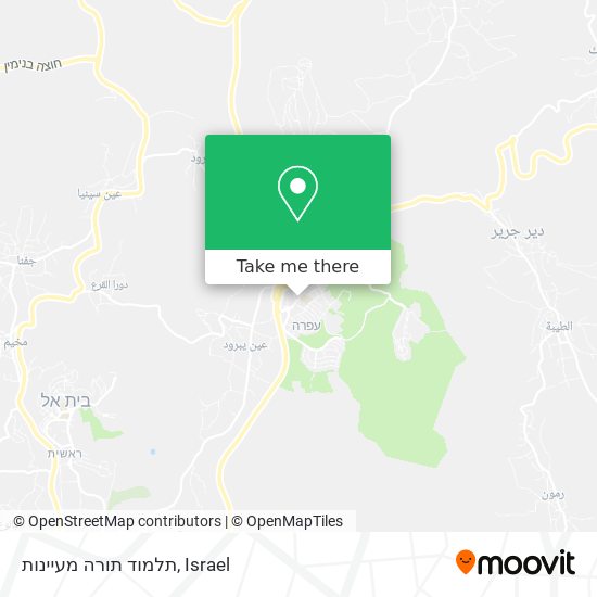 תלמוד תורה מעיינות map