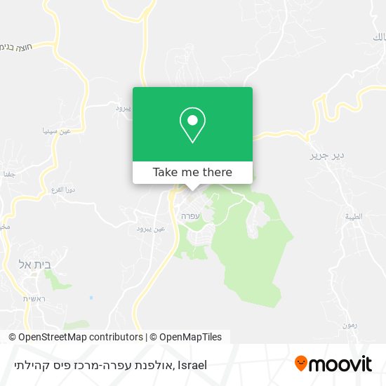 אולפנת עפרה-מרכז פיס קהילתי map