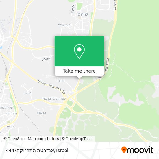 אנדרטת התחזוקה/444 map
