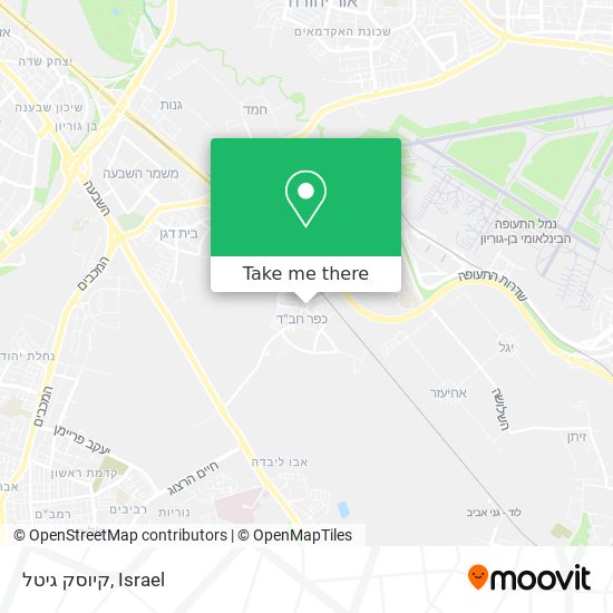 קיוסק גיטל map