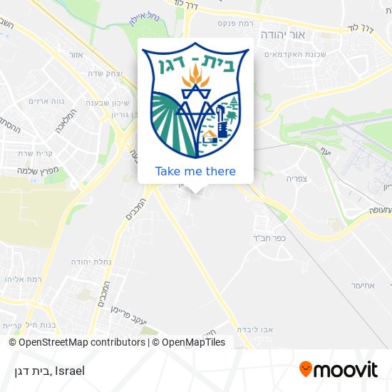 בית דגן map