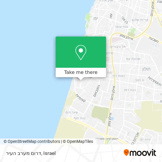 Карта דרום מערב העיר