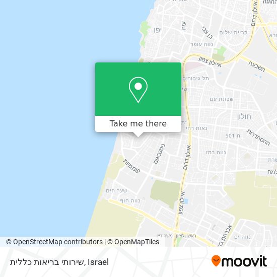 שירותי בריאות כללית map