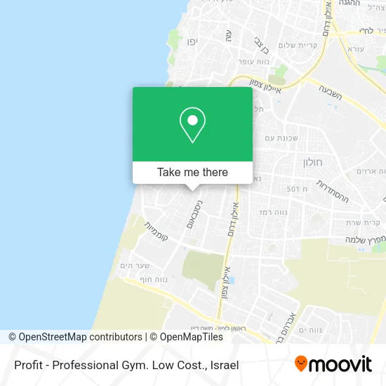 Карта Profit - Professional Gym. Low Cost.