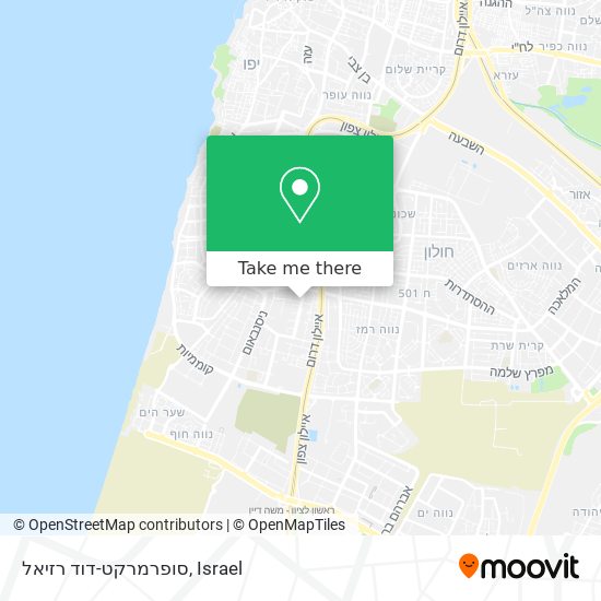 Карта סופרמרקט-דוד רזיאל