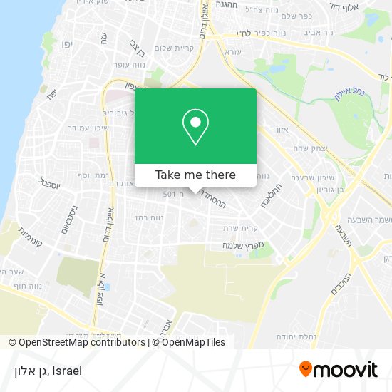 גן אלון map