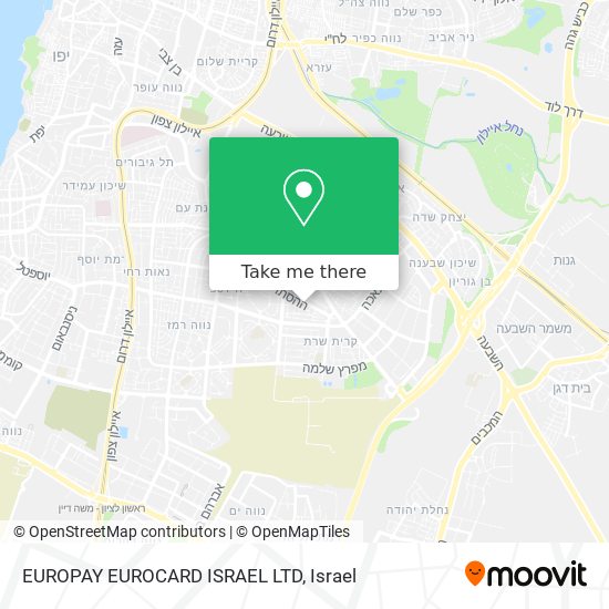 Карта EUROPAY EUROCARD ISRAEL LTD