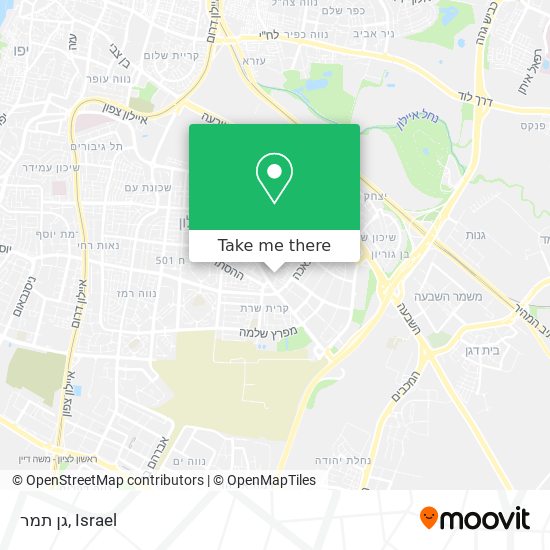 גן תמר map