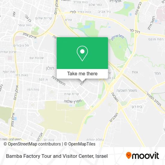 Карта Bamba Factory Tour and Visitor Center