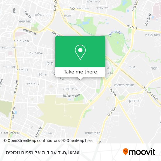 ח. ד עבודות אלומיניום וזכוכית map