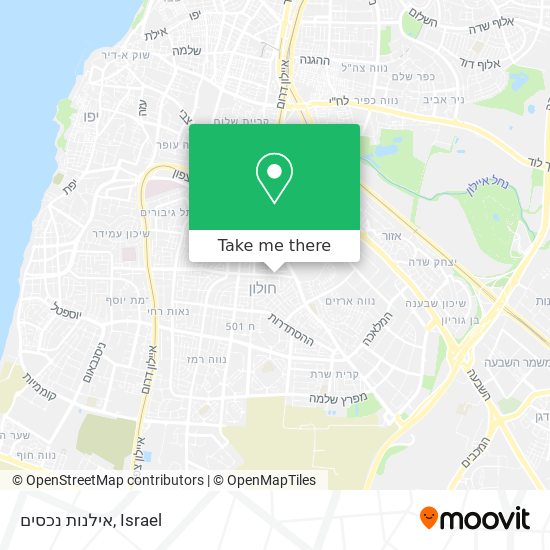 אילנות נכסים map