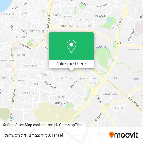 עמיר צבר ציוד למסעדות map