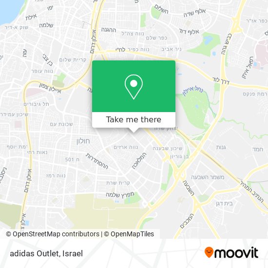 adidas Outlet map