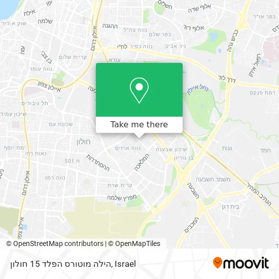 Карта הילה מוטורס הפלד 15 חולון