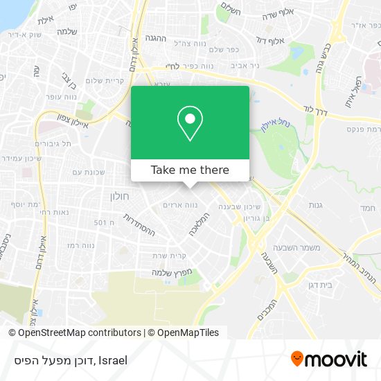 דוכן מפעל הפיס map