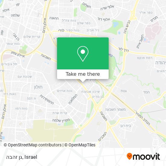 גן זהבה map