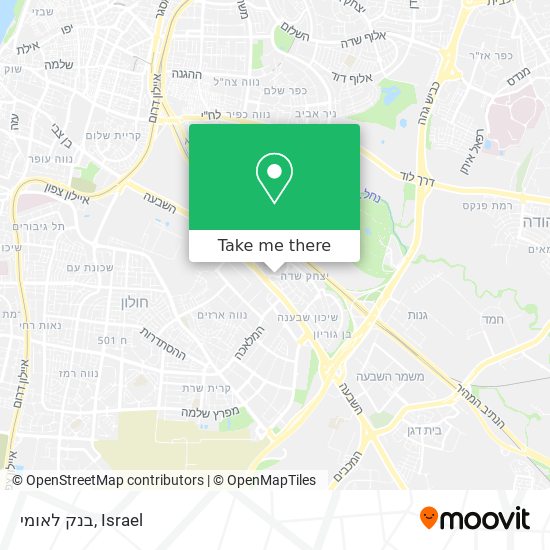 בנק לאומי map