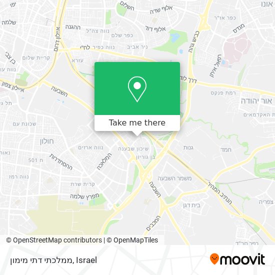 ממלכתי דתי מימון map