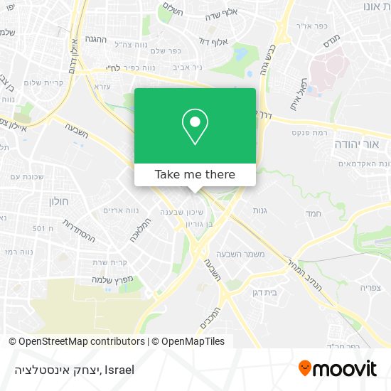 יצחק אינסטלציה map