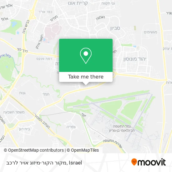 Карта מקור הקור-מיזוג אויר לרכב
