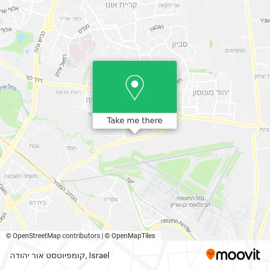 Карта קומפיוטסט אור יהודה