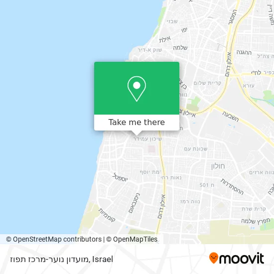 Карта מועדון נוער-מרכז תפוז