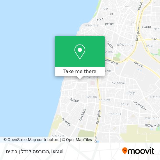 הבורסה לנדל ן בת ים map