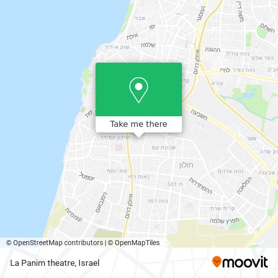 La Panim theatre map
